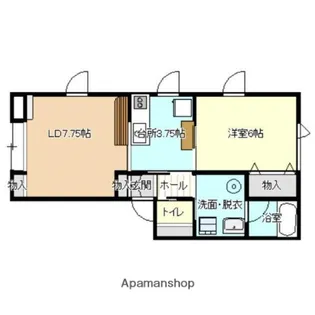 ジラソーレI【1階】の間取り