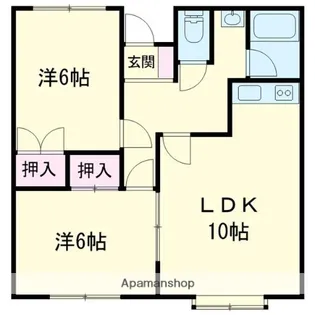 セフティ2【205号室】の間取り