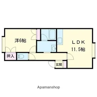 クリスタルハーモニー25【201号室】の間取り