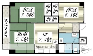 フォーシーズン苫小牧【902号室】の間取り