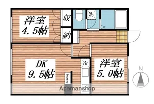 メルベージュ【202号室】の間取り