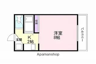 コーポポラススピティ【308号室】の間取り