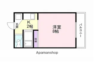 コーポポラススピティ【203号室】の間取り
