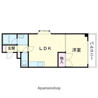 グランドール美園【4階】の間取り