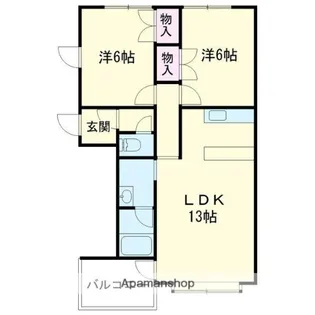コンフォート【103号室】の間取り
