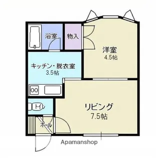 サークルファイブ【102号室】の間取り