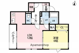 BLUE DOT【305号室】の間取り