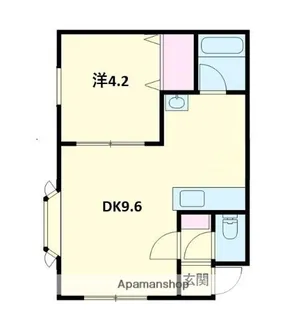 レインボーハウス澄川NO.13【206号室】の間取り