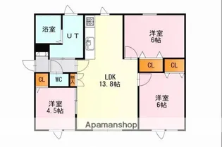 グレイス大和【202号室】の間取り