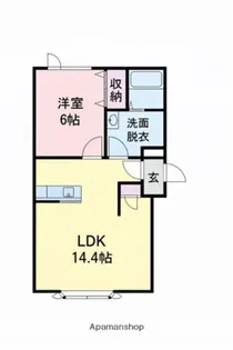シャモニー見山【103号室】の間取り