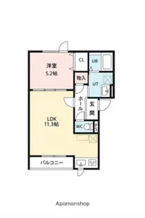 仮)拓勇西町8 B棟【101号室】の間取り