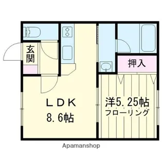 ロジェ住吉【1階】の間取り