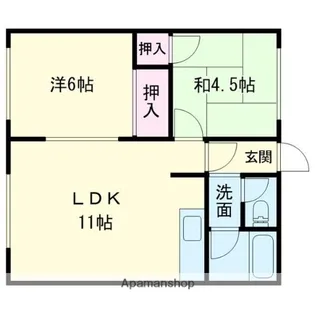 グランドゥール沼ノ端【105号室】の間取り