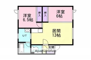 クレアコートⅢ【201号室】の間取り
