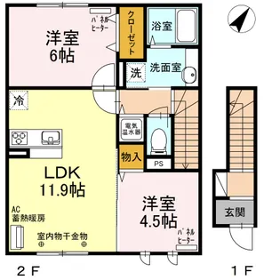 BEーWELL 苫小牧【2階】の間取り