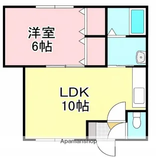 モリオハイムB【3号室】の間取り