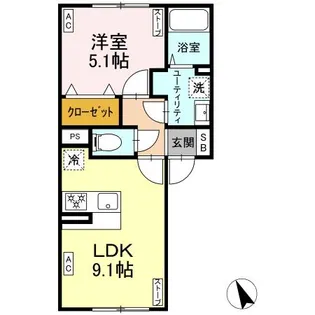 FIRST SKY H【2階】の間取り