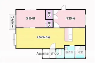 スリーフォレスト【202号室】の間取り