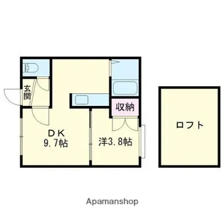 レインボーハウス明野新町NO.11【201号室】の間取り