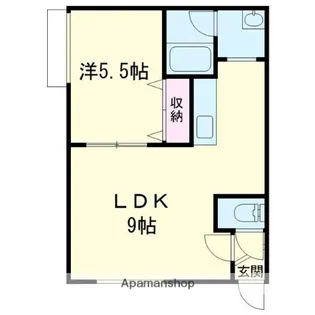 ハイツK&U【203号室】の間取り