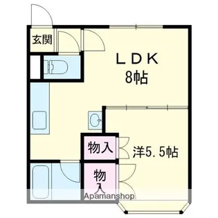 ヤングハウス昭栄【103号室】の間取り