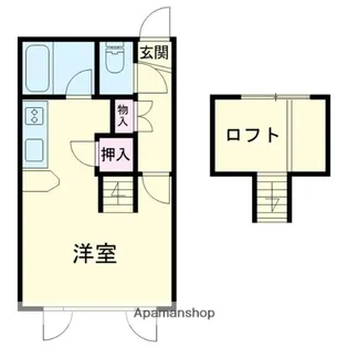 タウンハウス明野【201号室】の間取り