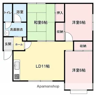ブルーハイツ【2階】の間取り
