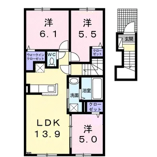 ネオ グレイスⅢ【2階】の間取り