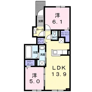 ネオ グレイスⅢ【1階】の間取り