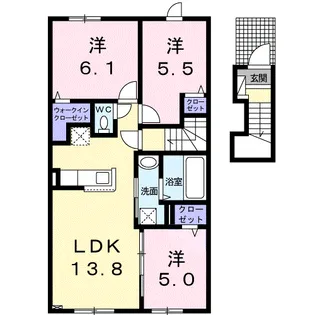ネオ グレイスⅢ【2階】の間取り