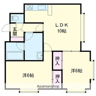クリスタルハーモニー6【101号室】の間取り