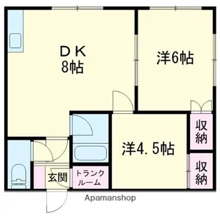 ブリリアント船見D【103号室】の間取り