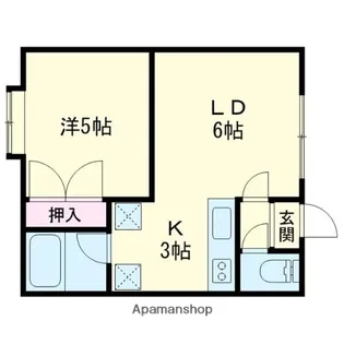 メルシーヤマテ【102号室】の間取り