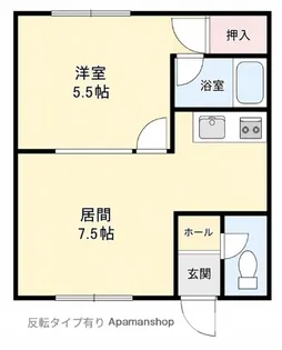 クリスタルハウスウエスト・KT【203号室】の間取り