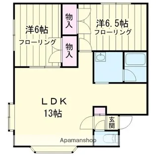 ハイツRIKA【2階】の間取り