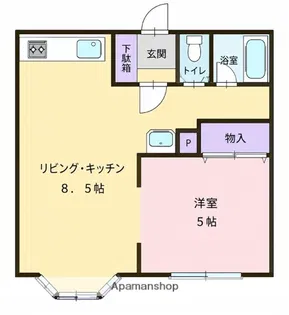 ハイツグレース【201号室】の間取り