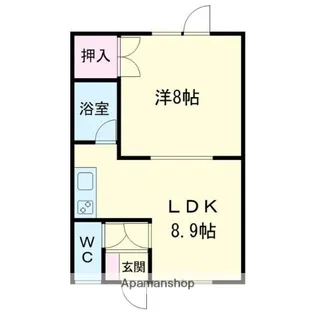 コーポさくら【C号室】の間取り