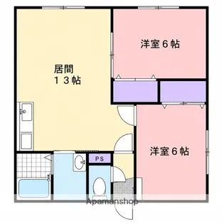LAーCIEL【204号室】の間取り