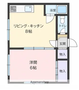 ルミノ寿【202号室】の間取り
