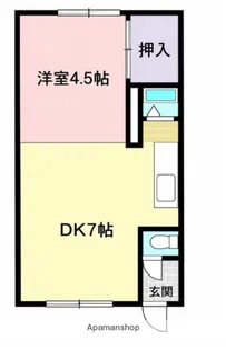 ハイツまるいNO.55【101号室】の間取り