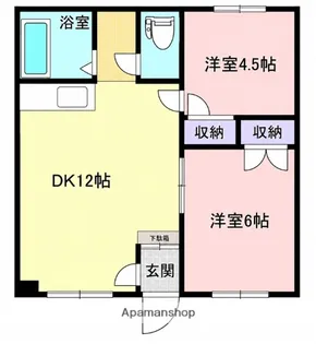 ハイツまるいNO.56【202号室】の間取り