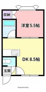 メゾンカルダス3【204号室】の間取り