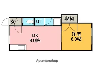 コーポきむら【205号室】の間取り