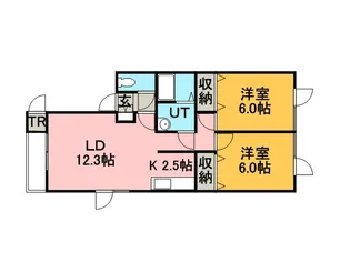 カーサ星置【203号室】の間取り