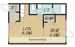 ビーンズ市庁舎前【202号室】の間取り