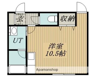 M APARTMENT【203号室】の間取り