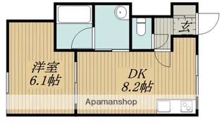 サンリバーⅡ【102号室】の間取り