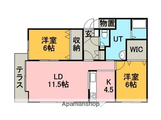 HOUSE小蔵【1階】の間取り