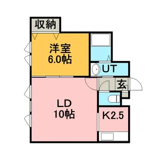 マリオット手稲【3階】の間取り