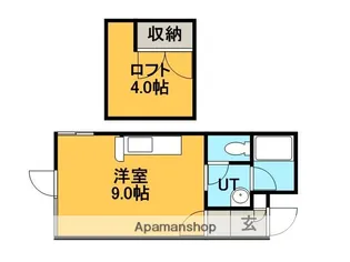 マイハウス前田Ⅰ【107号室】の間取り